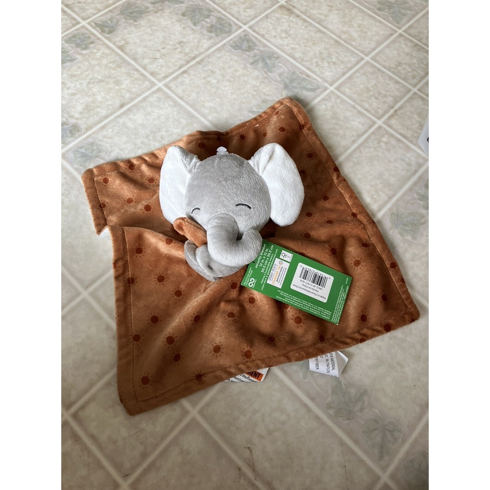 Gerber Lovey Baby Security Blanket‎ Plush Elephant BNWT Modern Moments